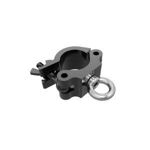 Global Truss Eye Clamp BLK - Heavy Duty Pro Clamp with Eyebolt for 50mm Tubing in Black Finish