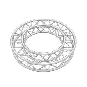 Global Truss SQ-C1.5-180 - 4.92FT (1.5 Meter) Diameter Square Truss Circular Segment with 2 x 180 Degree Arcs