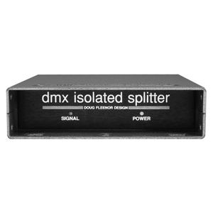 Doug Fleenor 123-5-FT - DMX Isolated Splitter with 1-Input, 3-Outputs and 5-Pin XLR with Input Feed-Thru