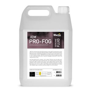 Martin JEM Pro-Fog Fluid, Extra Quick Dissipating - 4 x 5L Case (97120902)