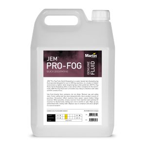Martin JEM Pro-Fog Fluid, Quick Dissipating - 4 x 5L Case (97120912)