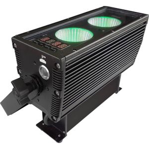 Blizzard Pro Blok 2 IP - 2 x 25W RGBAW LED IP65-Rated Battery Par with 39-Degree Beam and Wireless DMX in Black Finish