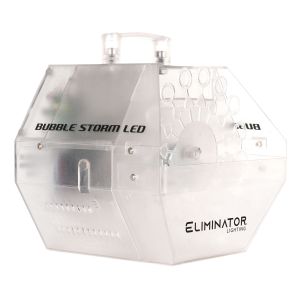 Eliminator Lighting Bubble Storm LED - 24 RPM Bubble Machine with High Velocity Fan and Built-in LED