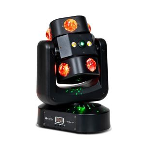 ColorKey Droid FX - All-in-One Multi-Effect Light with LED Beams, Strobe and Lasers