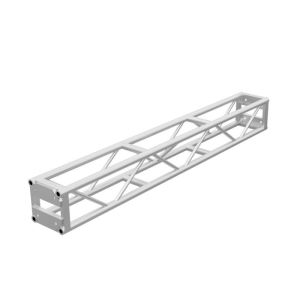 Global Truss DT-GP8 - 8FT 12" Square Straight Segment End Plated Truss with 2mm Wall Thickness