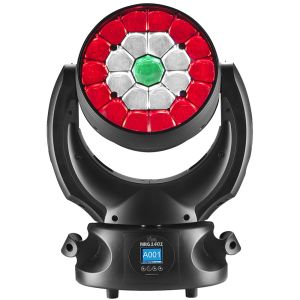 DTS Lighting Nick NRG 1401 - 23 x 20W RGBW LED Moving Head Wash with 4 to 52-Degree Zoom in Black Finish