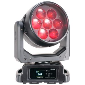 Elation Professional Proteus Rayzor 760 - 7 x 60W RGBW LED IP65-Rated Moving Head Wash 5 to 77-Degree Zoom in Black Finish
