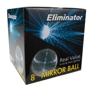 Eliminator Lighting EM8 - 12-inch Mirror Ball with Motor Ring
