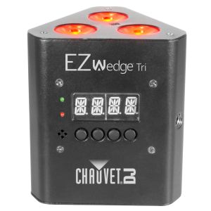 Chauvet DJ EZWedge Tri - 3 x 3W RGB LED Battery Powered Par with 16-Degree Beam in Black Finish