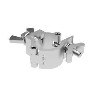 Global Truss Jr. Clamp - Light Duty Pro Clamp for 35mm Tubing in Silver Finish
