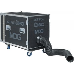 MDG Ice Fog Compack - 1450W Water-Based Low Lying High Pressure Fog Machine with Wired Remote in Flightcase