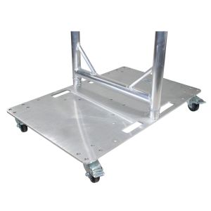 ProX XT-BP2430W - 24" x 30" F34 10mm Rolling Aluminum Base Plate with 4" Casters
