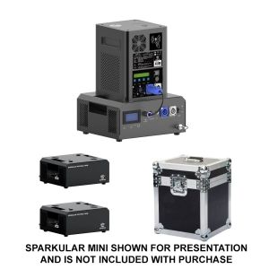 Showven Sparkular Portable 2-Pack - Bundle of (2) Sparkular Portable Pack in White Finish with 2-Unit Roadcase