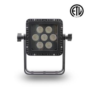 Mega-Lite Tuff Baby P84 - 7 x 12W RGBAW LED IP65-Rated Par with 25-Degree Beam in Black Finish