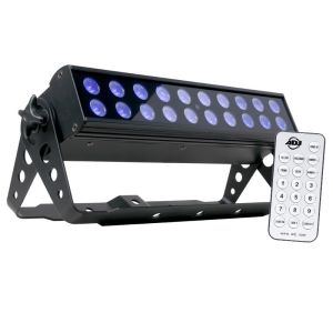 ADJ UV LED Bar 20 IR - 20 x 1W UV LED Bar with 10 x 40-Degree Beam in Black Finish