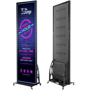 FP17 - 1.7mm Pixel Pitch LED 75-inch Tall Digital Poster