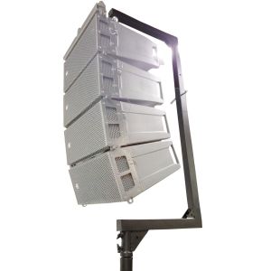 ProX XT-LA567 - Telescopic C-Shape Support for Small Line Array Speakers with 150lb Capacity