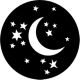 Rosco 78121 - Moon and Stars Steel Gobo
