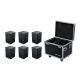 Showven Sparkular 6-Pack - Bundle of (6) Sparkular Cold Spark Machines in Black Finish with 6-Unit Roadcase